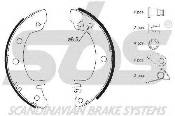 SBS 18512725375 Комплект гальмівних колодок