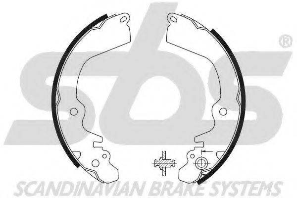 SBS 18492730568 Комплект гальмівних колодок