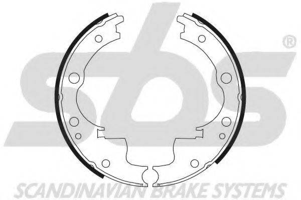 SBS 18492723603 Комплект гальмівних колодок