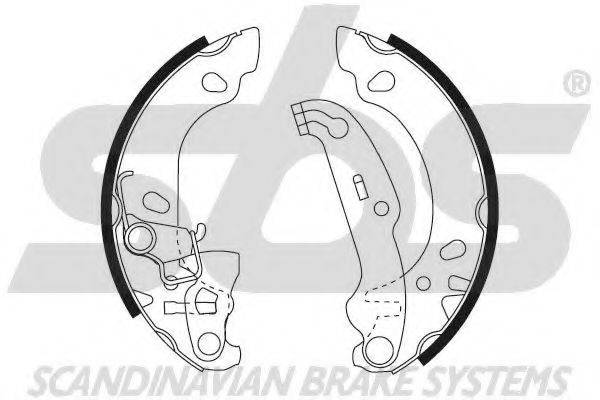 SBS 18502725686 Комплект гальмівних колодок