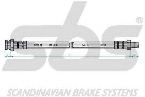 SBS 1330851023 Гальмівний шланг