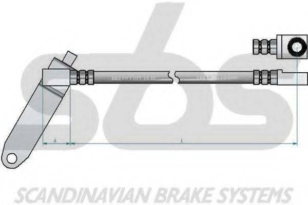 SBS 13308525140 Гальмівний шланг