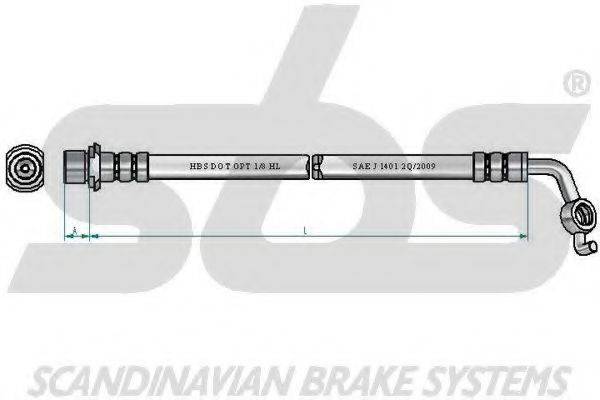 SBS 13308545179 Гальмівний шланг