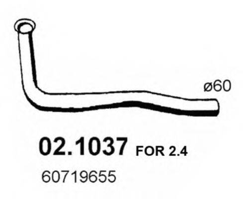 ASSO 021037 Труба вихлопного газу