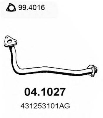 ASSO 041027 Труба вихлопного газу
