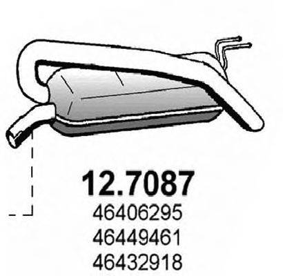 ASSO 127087 Глушник вихлопних газів кінцевий