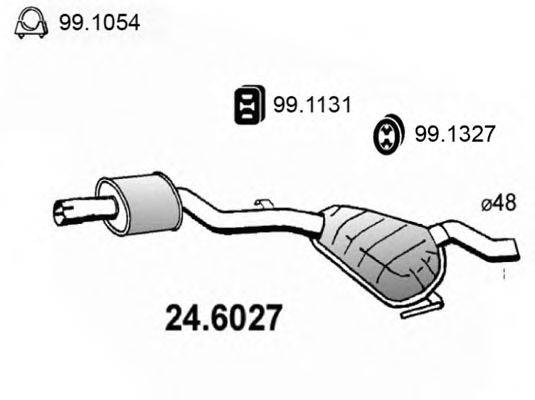 ASSO 246027 Середній глушник вихлопних газів