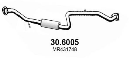 ASSO 306005 Середній глушник вихлопних газів