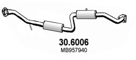 ASSO 306006 Середній глушник вихлопних газів