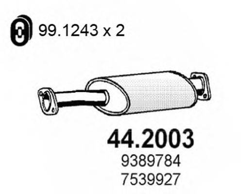 ASSO 442003 Передглушувач вихлопних газів