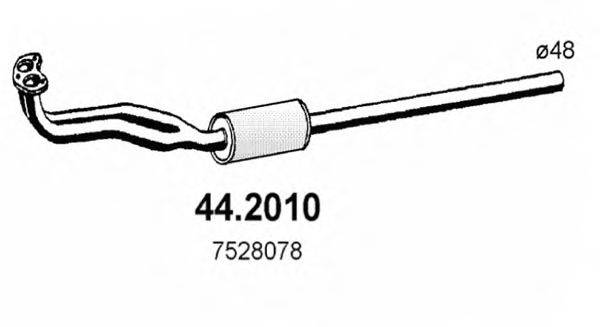 ASSO 442010 Передглушувач вихлопних газів