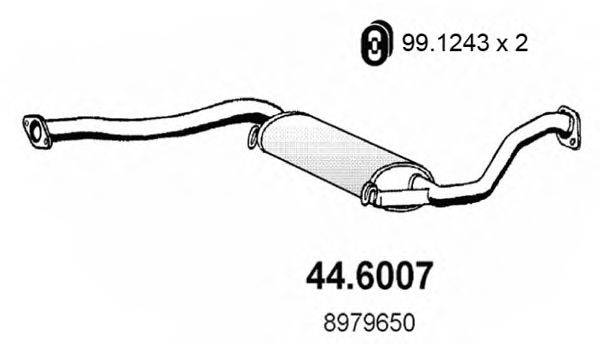 ASSO 446007 Середній глушник вихлопних газів