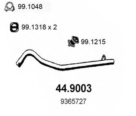 ASSO 449003 Труба вихлопного газу