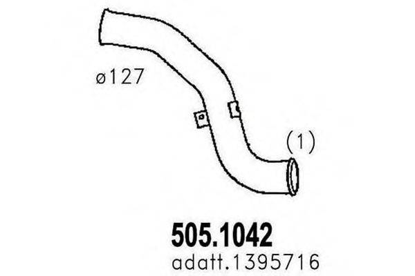 ASSO 5051042 Труба вихлопного газу