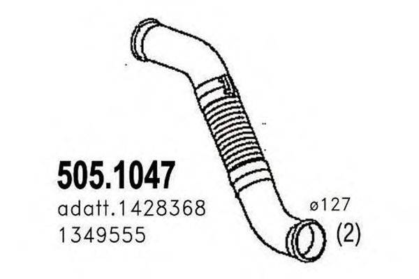 ASSO 5051047 Труба вихлопного газу