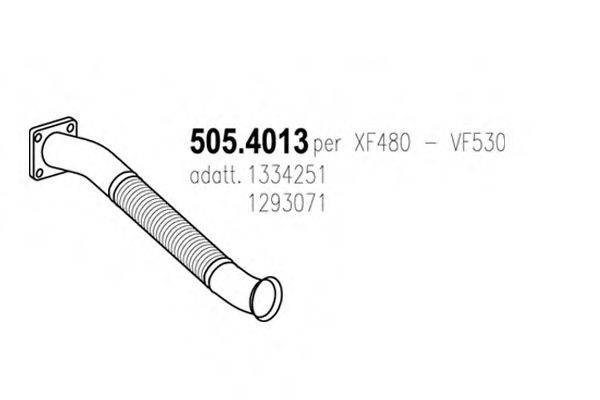 ASSO 5054013 Гофрована труба, вихлопна система