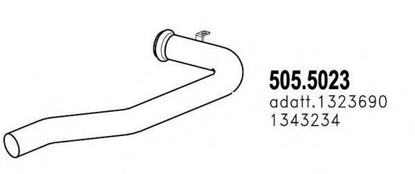 ASSO 5055023 Труба вихлопного газу