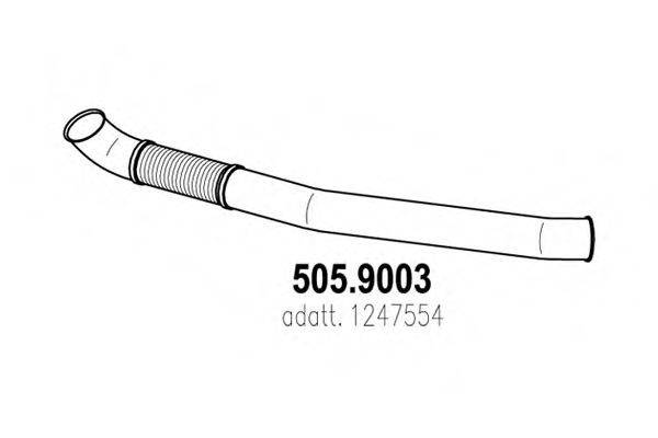 ASSO 5059003 Труба вихлопного газу