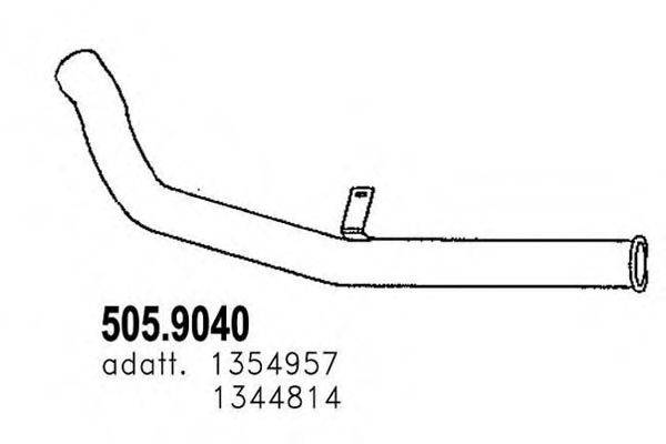 ASSO 5059040 Труба вихлопного газу