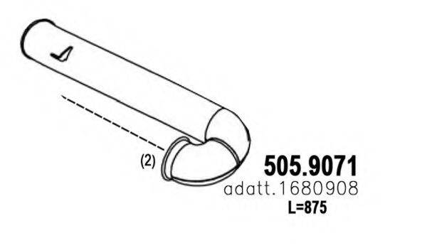 ASSO 5059071 Труба вихлопного газу