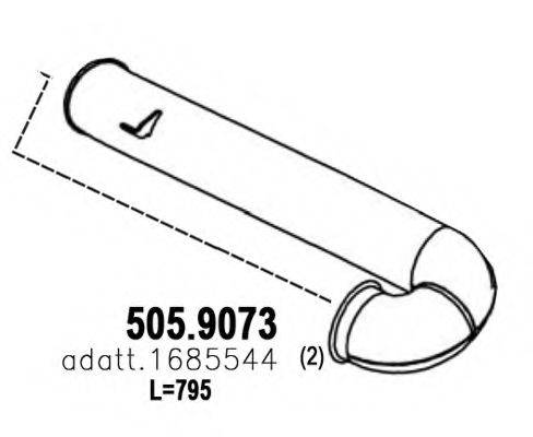 ASSO 5059073 Труба вихлопного газу