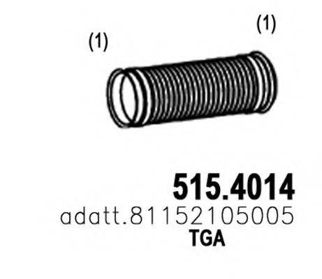 ASSO 5154014 Гофрована труба, вихлопна система