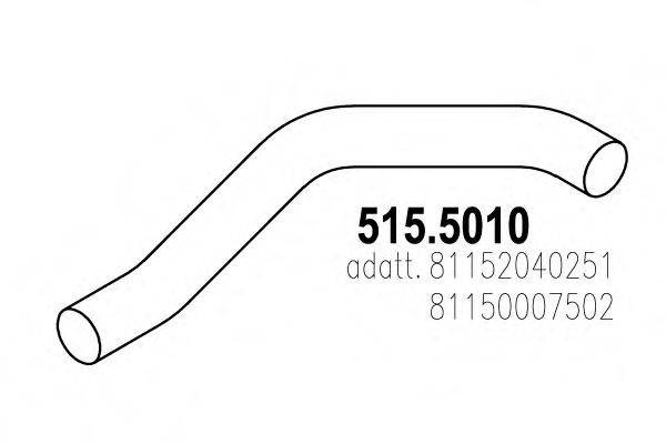 ASSO 5155010 Труба вихлопного газу