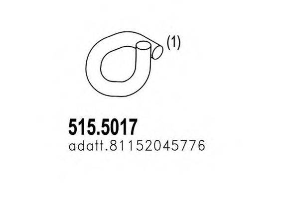 ASSO 5155017 Труба вихлопного газу