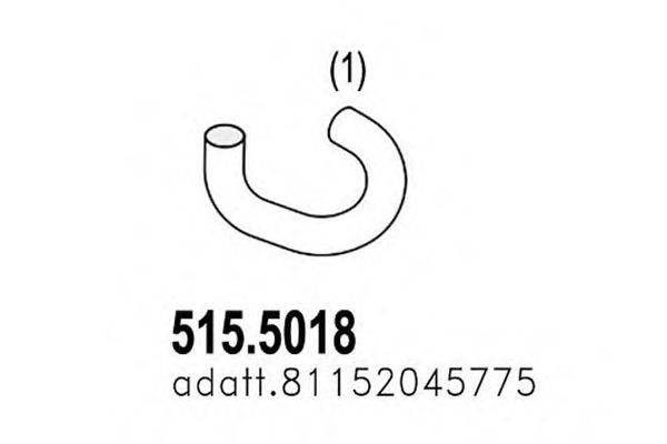 ASSO 5155018 Труба вихлопного газу