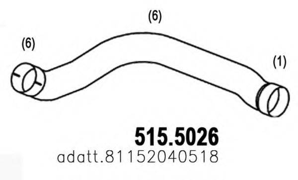 ASSO 5155026 Труба вихлопного газу