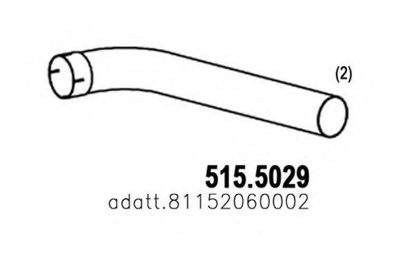 ASSO 5155029 Труба вихлопного газу