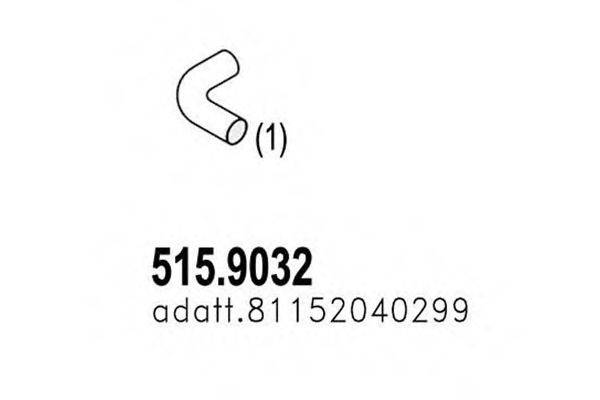 ASSO 5159032 Труба вихлопного газу