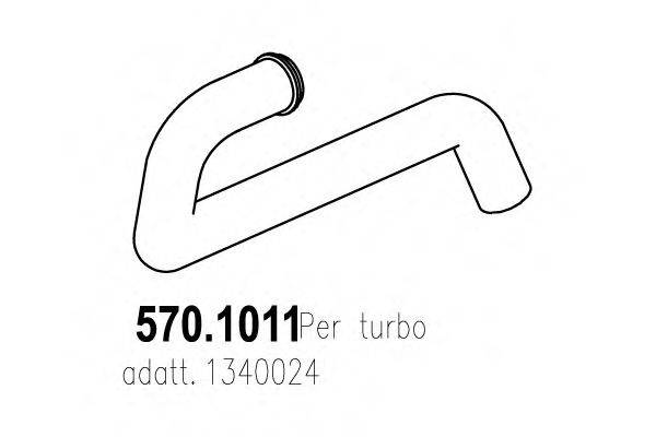 ASSO 5701011 Труба вихлопного газу