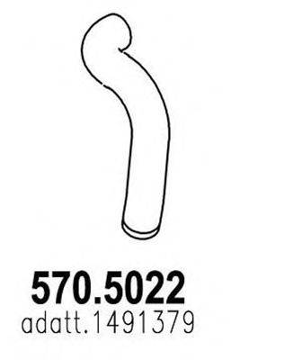 ASSO 5705022 Труба вихлопного газу