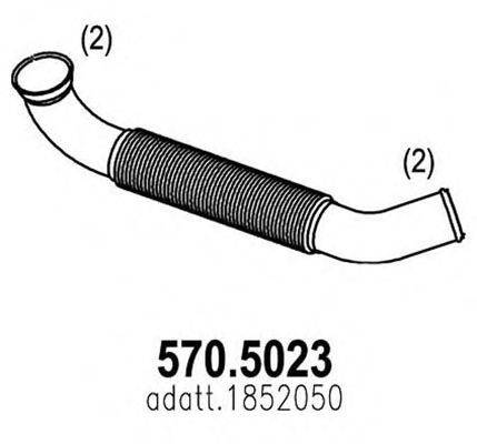 ASSO 5705023 Труба вихлопного газу