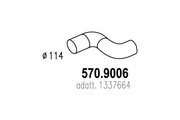 ASSO 5709006 Труба вихлопного газу