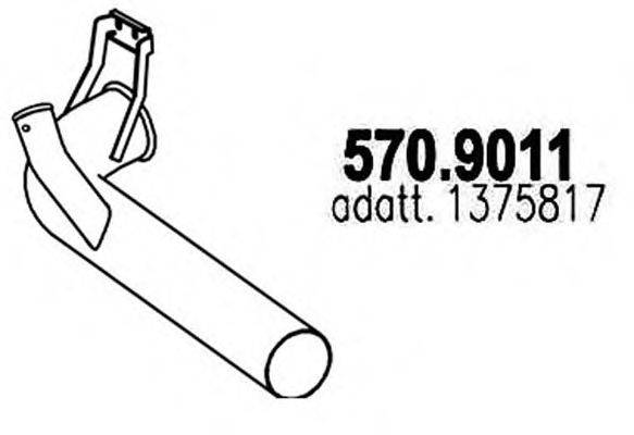 ASSO 5709011 Труба вихлопного газу