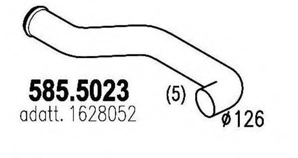 ASSO 5855023 Труба вихлопного газу