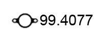 ASSO 994077 Прокладка, труба вихлопного газу