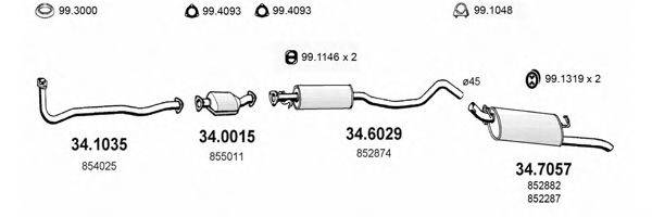 ASSO ART1623 Система випуску ОГ