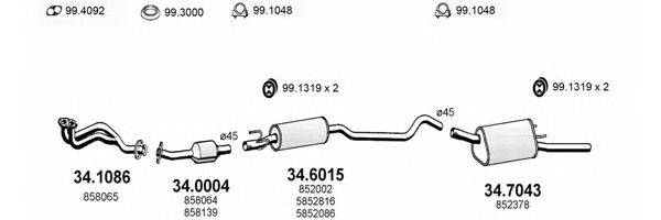 ASSO ART1700 Система випуску ОГ