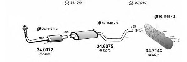 ASSO ART3570 Система випуску ОГ