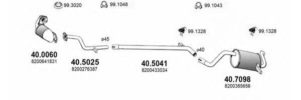 ASSO ART3672 Система випуску ОГ