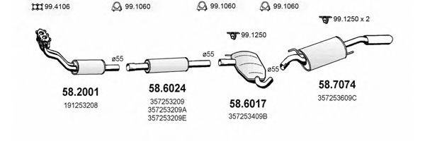 ASSO ART2539 Система випуску ОГ