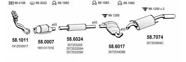 ASSO ART2540 Система випуску ОГ