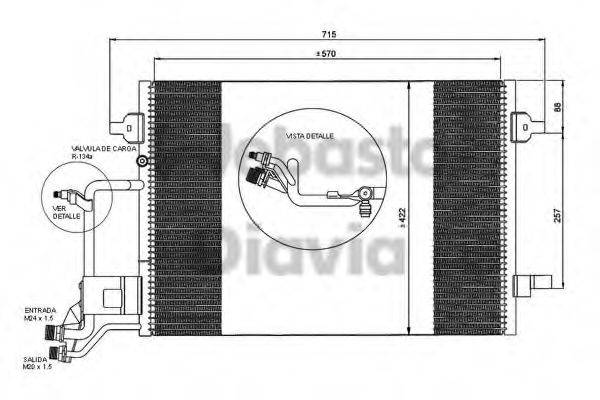 WEBASTO 82D0225011B Конденсатор, кондиціонер