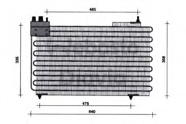 WEBASTO 82D0225020A Конденсатор, кондиціонер