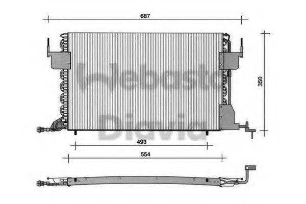 WEBASTO 82D0225021A Конденсатор, кондиціонер