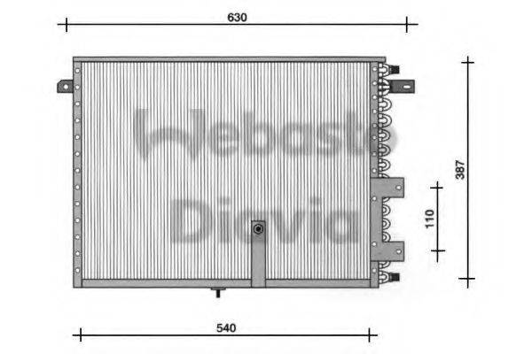 WEBASTO 82D0225068A Конденсатор, кондиціонер