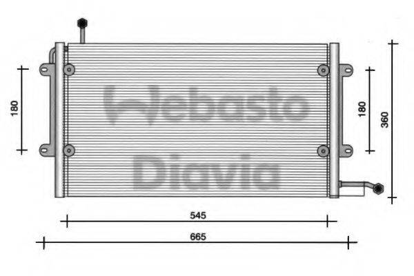 WEBASTO 82D0225072B Конденсатор, кондиціонер